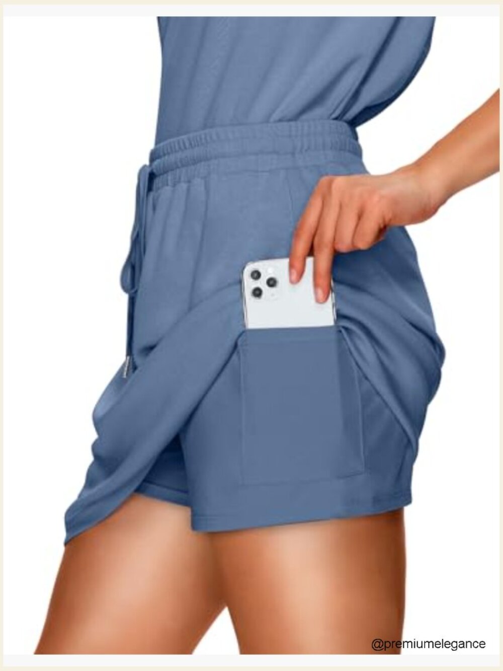 Crew Neck 2 Piece Skirt Set Sleeveless Tennis Outfit Lounge Activewear - Picture 3 of 7